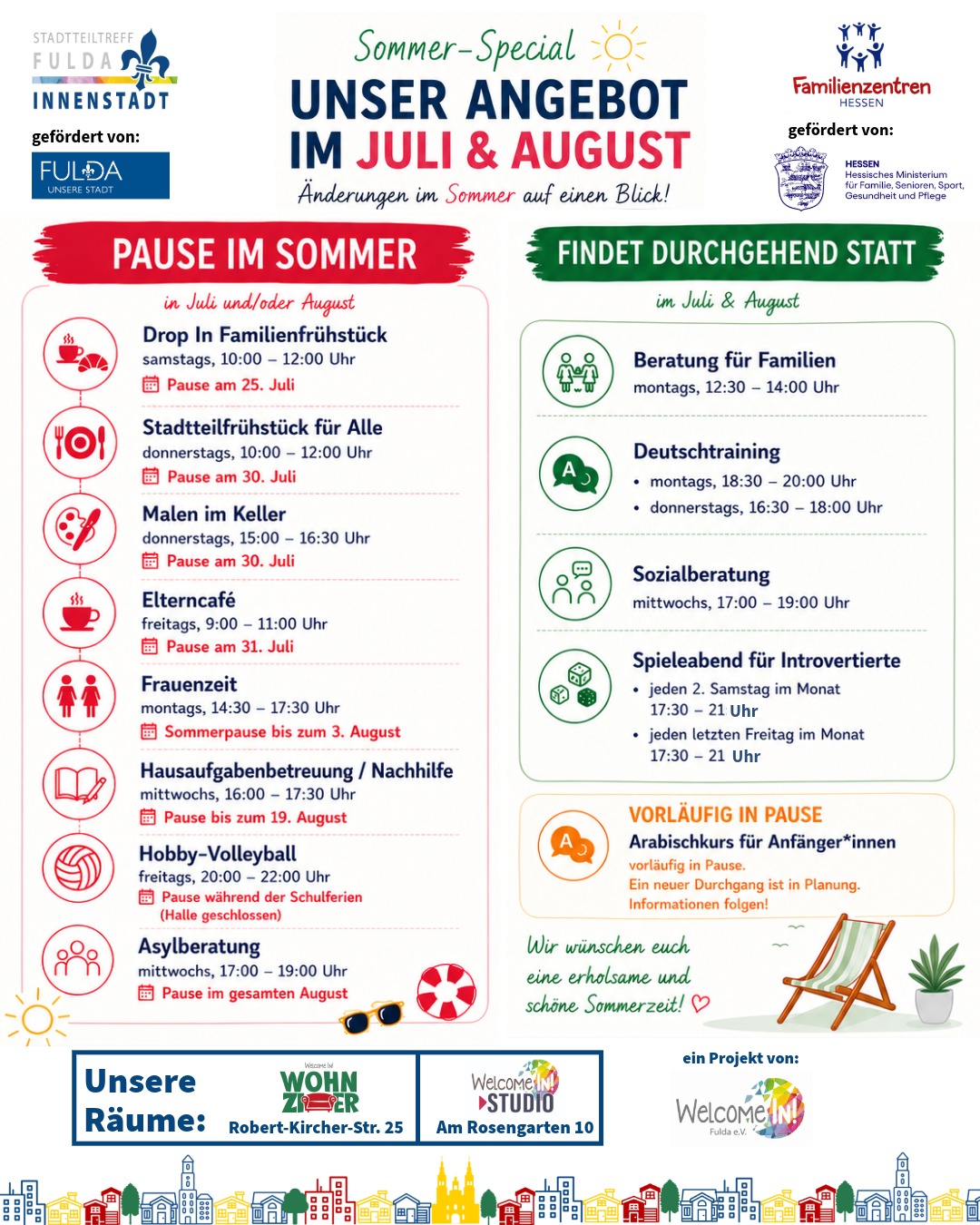 Urlaubsplan 2026 Sommer