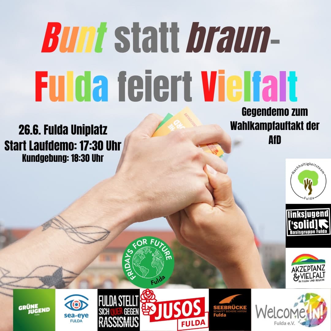 Bunt statt Braun - Fulda feiert Vielfalt