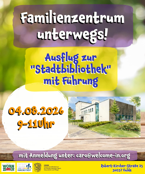 Familienzentrum unterwegs! - Ausflug in die Stadtbibliothek mit Führung