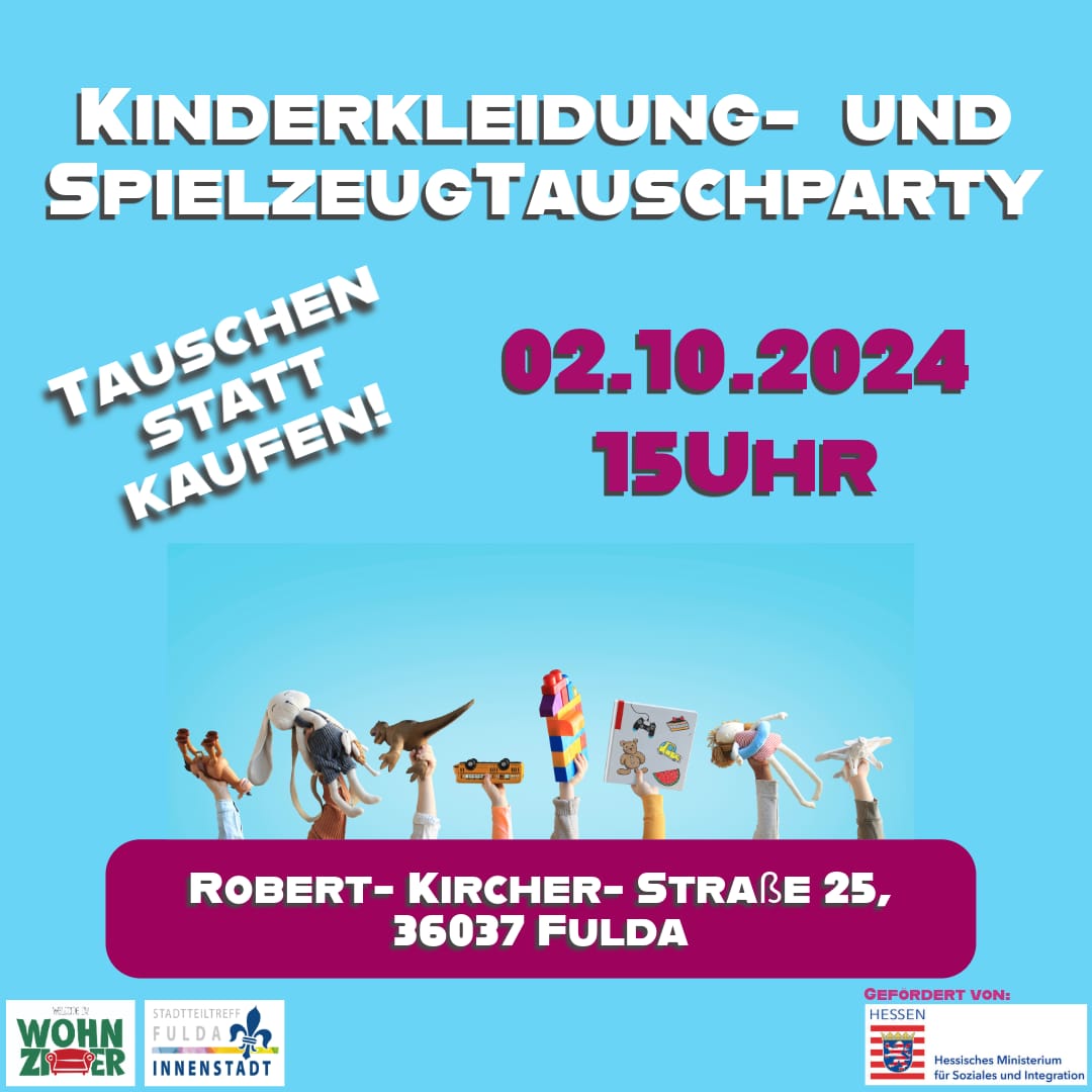 Kinderkleider- und Spielzeugtauschparty