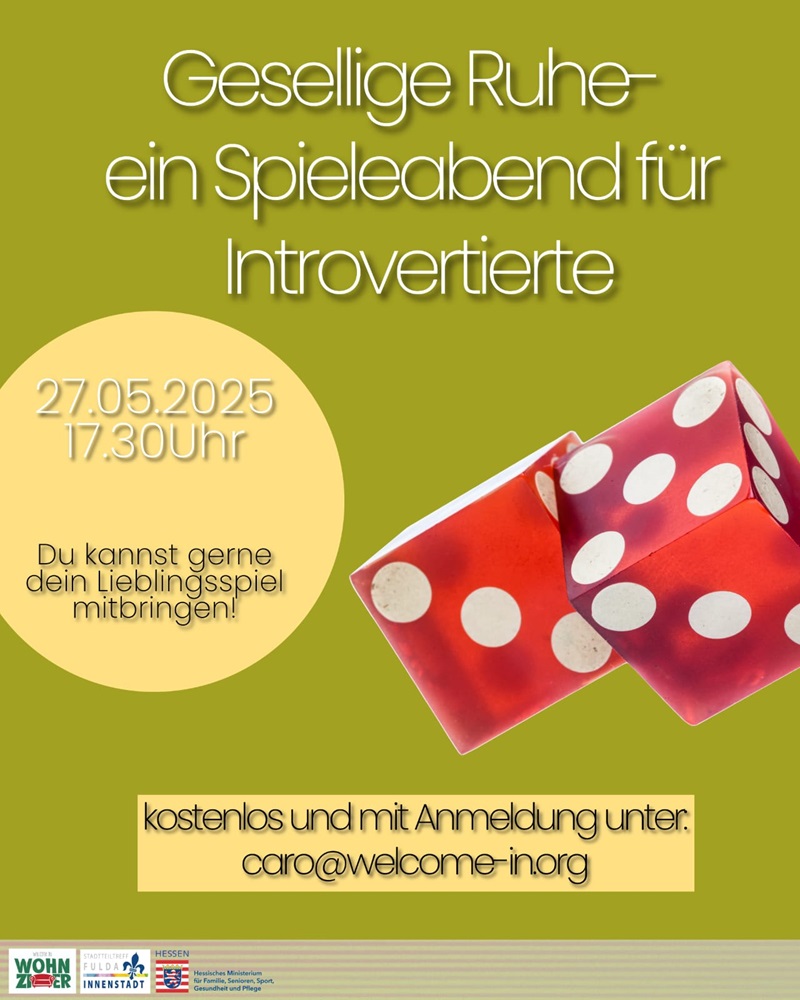 Gesellige Ruhe- Ein Spieleabend für "Introvertierte"