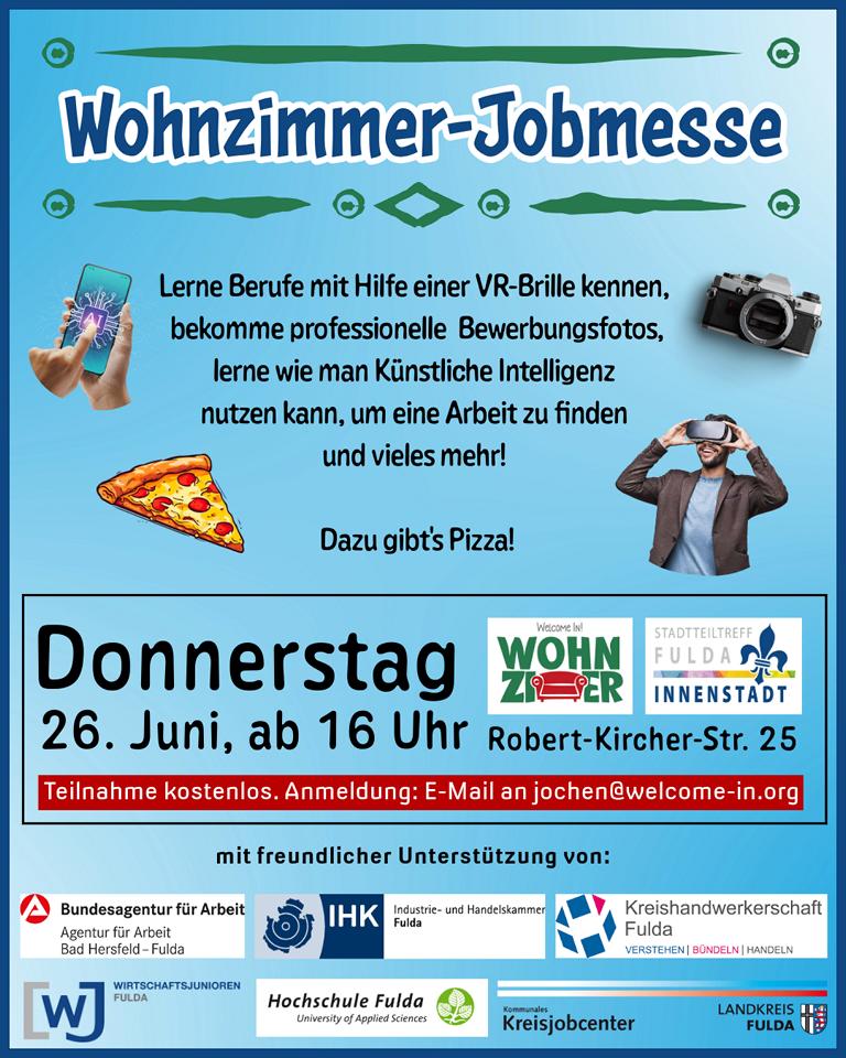Wohnzimmer-Jobmesse