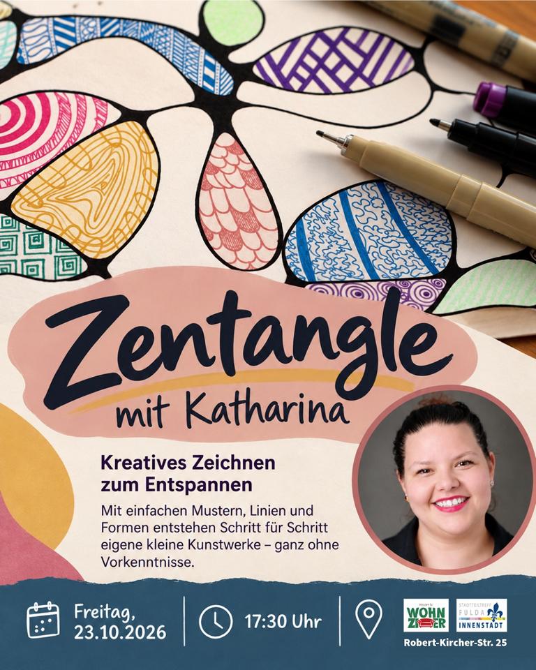 Zentangle mit Katharina