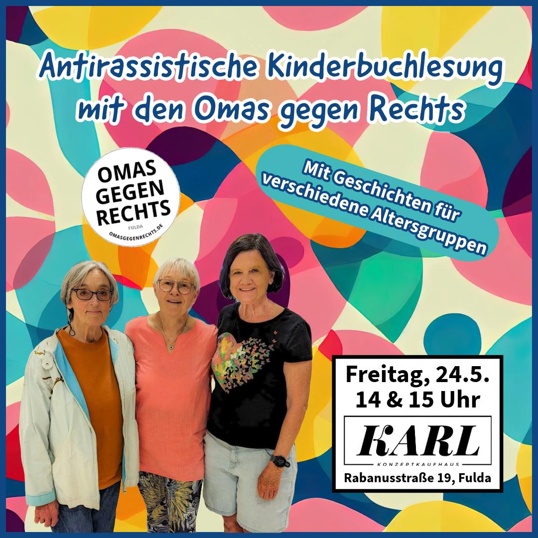 Antirassistische Kinderbuchlesung mit den Omas gegen Rechts