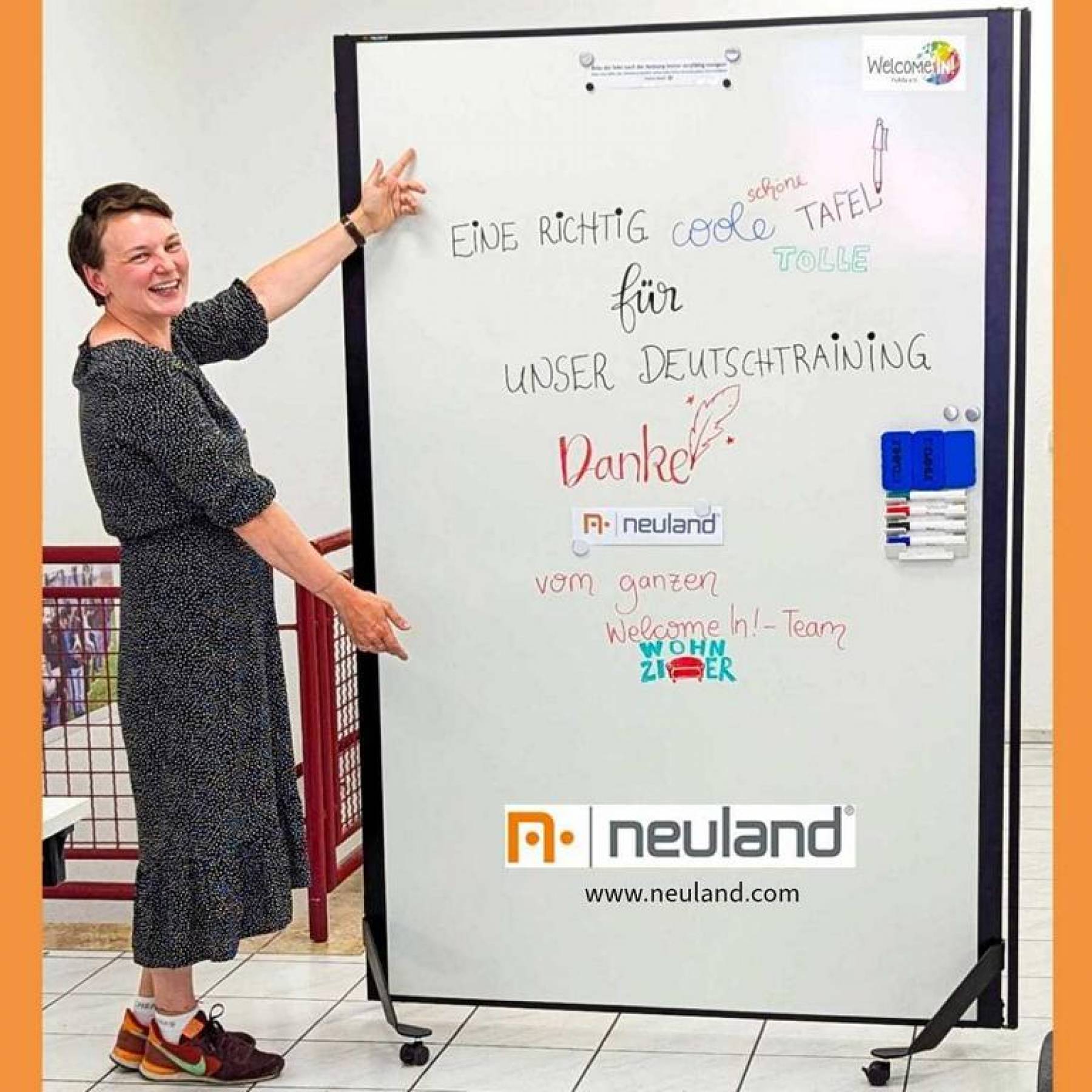 Neuland sponsert uns ein wunderschönes Whiteboard