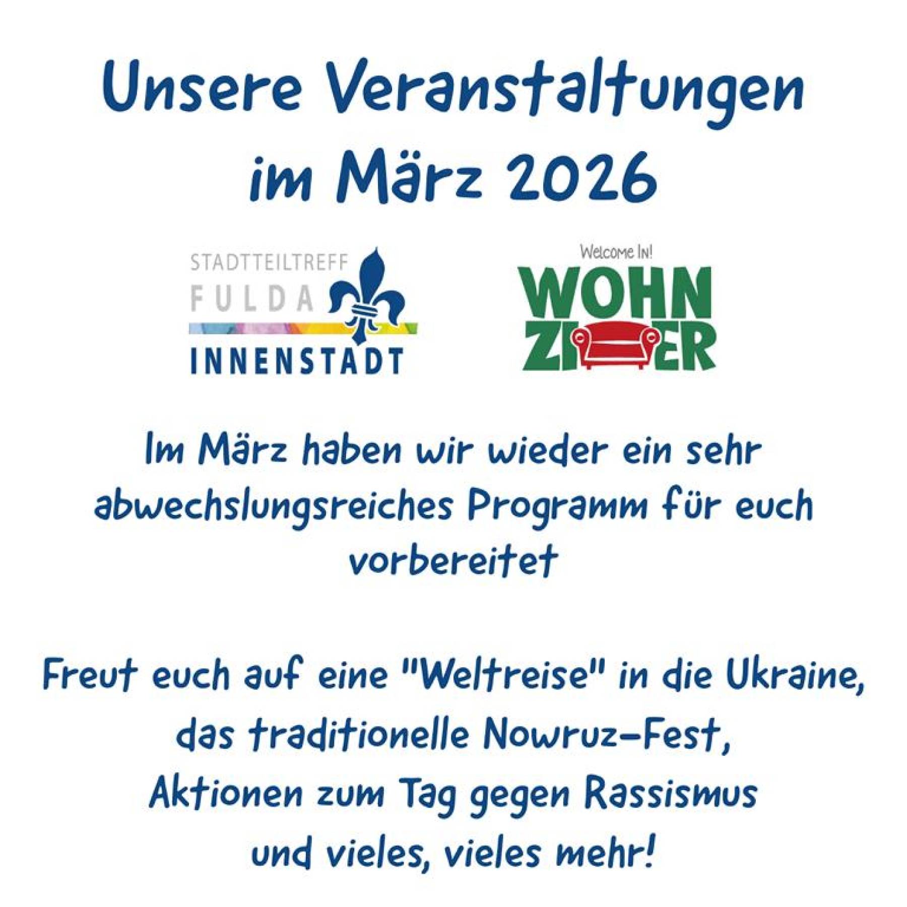 Unser Programm im März hat viel zu bieten