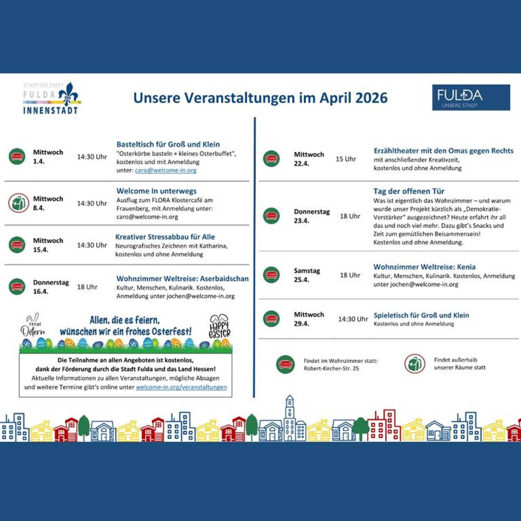 Unser Programm im April ist da!