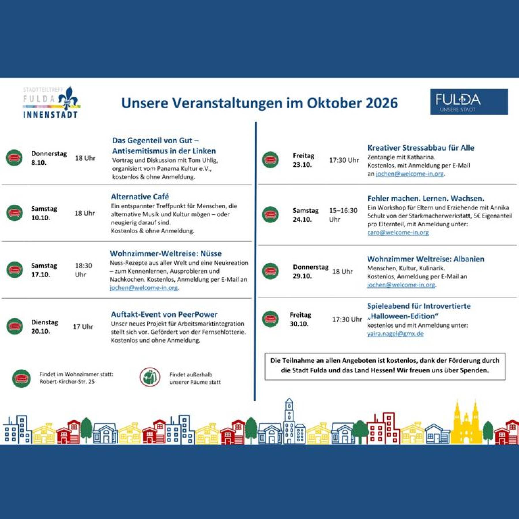 Unser Programm für Oktober ist da!