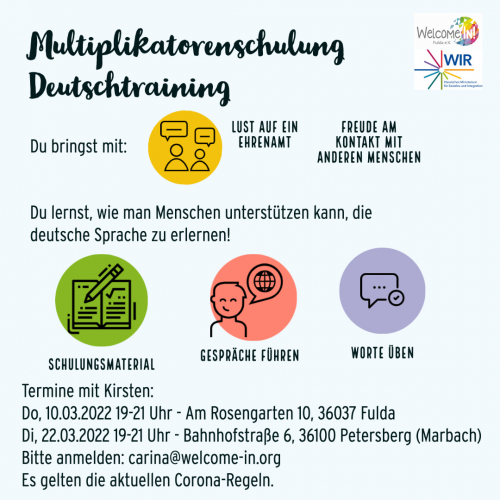 Multiplikatorenschulung Deutschtraining