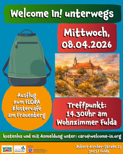 Welcome In! unterwegs - Ausflug zum FLORA Klostercafé