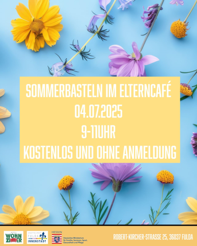 Sommerbasteln im Elterncafé
