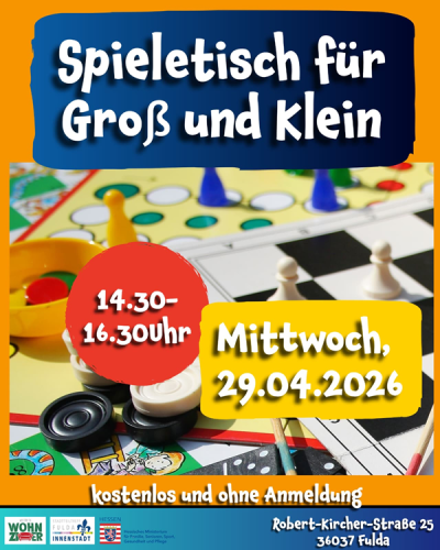 Spieletisch für Groß und Klein