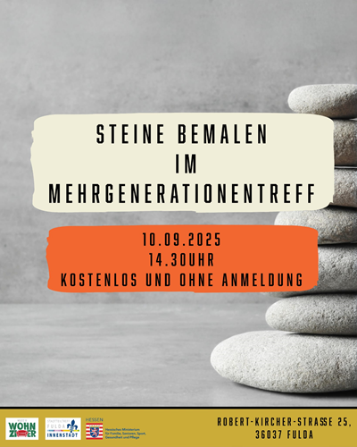Steine bemalen im Mehrgenerationentreff