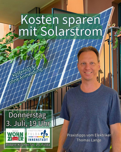 Kosten sparen mit Solarstrom