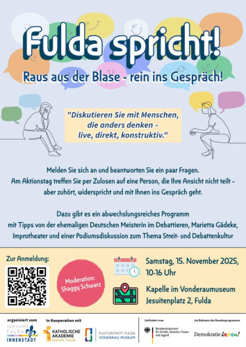 Fulda spricht! Raus aus der Blase - rein ins Gespräch!