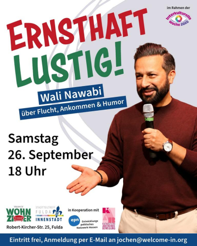 Ernsthaft lustig! Wali Nawabi über Flucht, Ankommen und Humor