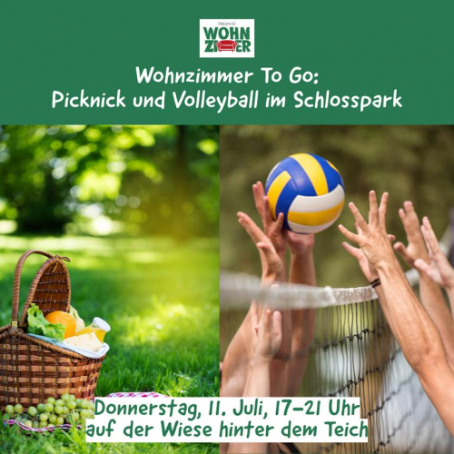 Wohnzimmer To Go: Picknick und Volleyball im Schlosspark