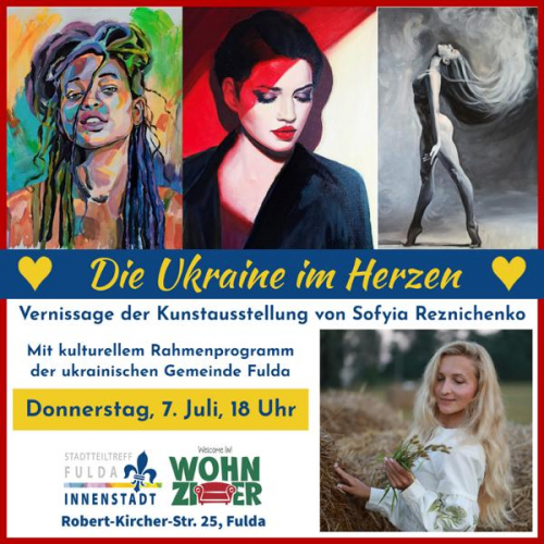 Vernissage der Kunstausstellung: Die Ukraine im Herzen