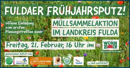 Fuldaer Frühjahrsputz - Planungstreffen für eine Müllsammelaktion