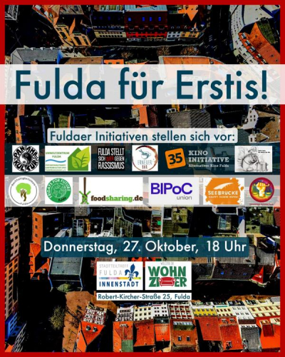 Fulda für Erstis: Fuldaer Initiativen stellen sich vor!