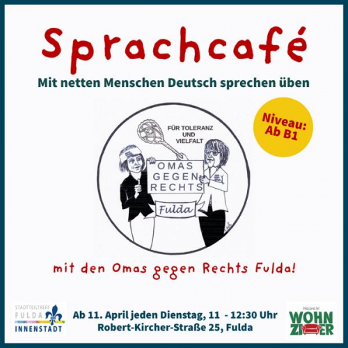 Sprachcafé mit den Omas gegen Rechts