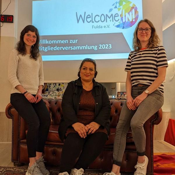 Unser neuer Vorstand (v.l.n.r.): Deborah Müller, Sohillah Hafi und Marina Moslavac